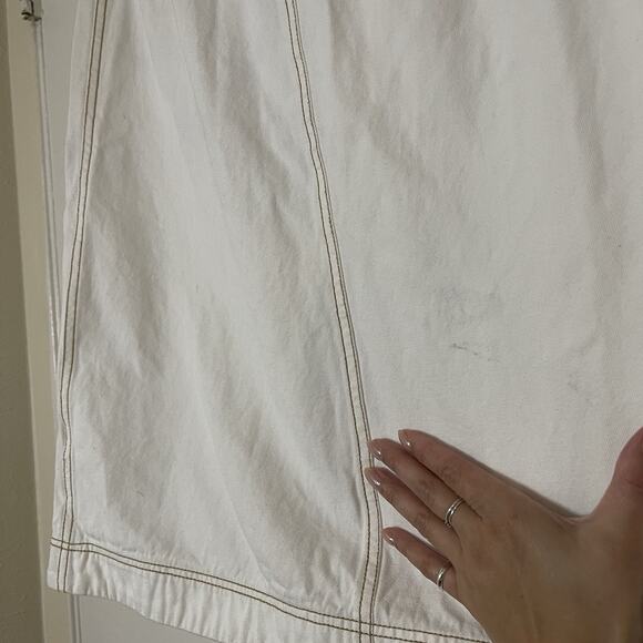 Anthropologie Pilcro and the letterpress ivory white utility wrap skirt US 4 - Picture 8 of 9